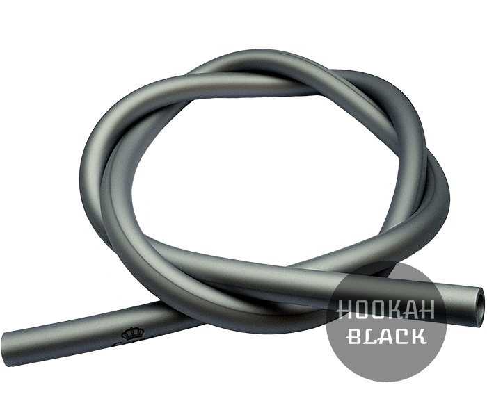 Caesar Shisha Silikonschlauch - 1.5M Matt Silver - HOOKAH BLACK SHOP Kaufen