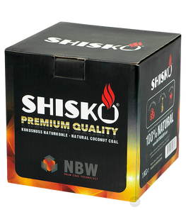 SHISKO Premium Kokoskohle 26mm, Naturkohle 1Kg