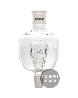 Smokah Totenkopf AC005 Shisha Molassefänger - Clear Skull, 18.8 Schliff - HOOKAH BLACK