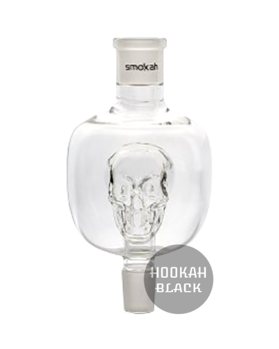 Smokah Totenkopf AC005 Shisha Molassefänger - Clear Skull, 18.8 Schliff - HOOKAH BLACK