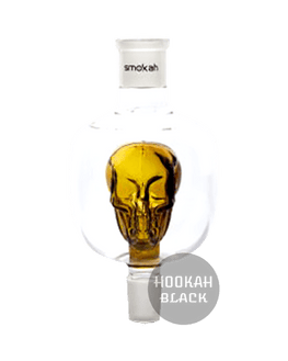 Smokah Totenkopf AC006 Shisha Molassefänger - Braun Skull, 18.8 Schliff - HOOKAH BLACK