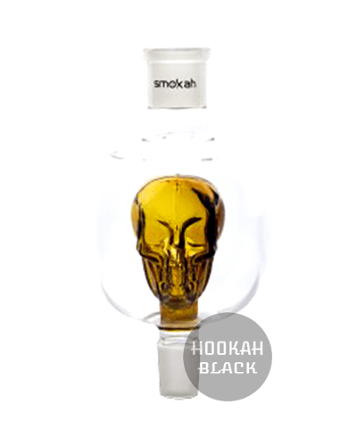 Smokah Totenkopf AC006 Shisha Molassefänger - Braun Skull, 18.8 Schliff - HOOKAH BLACK