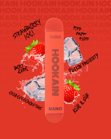HOOKAIN - Nano X - Strawberry Ice - Einweg E-Zigarette