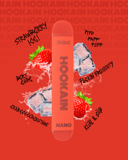 HOOKAIN - Nano X - Strawberry Ice