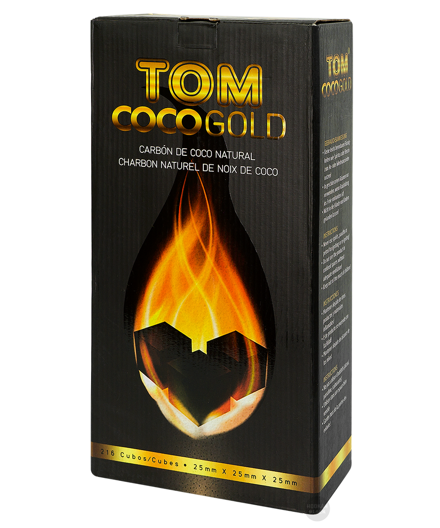 TOM COCO GOLD Gold Premium 25mm Naturkohle Cococha 3kg - 216 Stücke